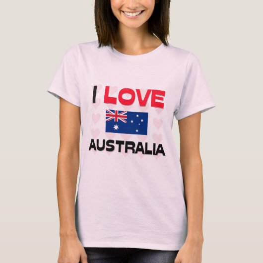 I Liebe Australien T-Shirt (Vorderseite)