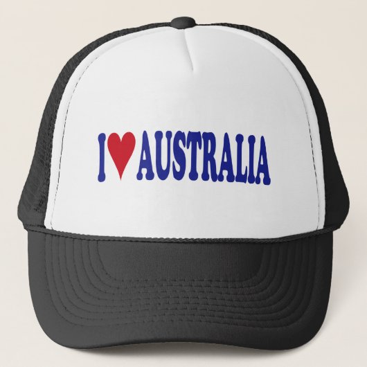 I Liebe Australien Truckerkappe (Vorderseite)