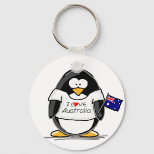 I Liebe-AustralienPenguin Schlüsselanhänger