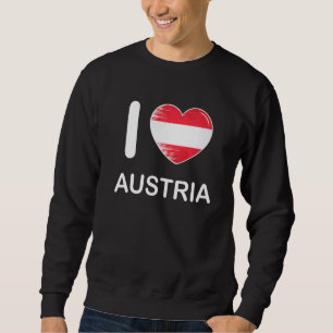 I Liebe Austria My Zuhause My Country Heart Austri Sweatshirt
