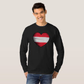 I Liebe Austria My Zuhause My Country Heart Austri T-Shirt (Vorne ganz)