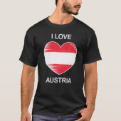 I Liebe Austria My Zuhause My Country Heart Austri T-Shirt (Vorderseite)