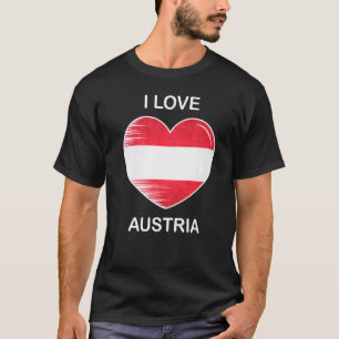 I Liebe Austria My Zuhause My Country Heart Austri T-Shirt