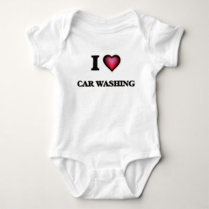 I Liebe-Auto-Reinigung Baby Strampler