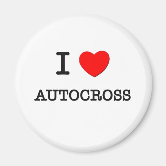 I LIEBE AUTOCROSS MAGNET (Vorne)
