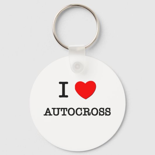 I LIEBE AUTOCROSS SCHLÜSSELANHÄNGER (Vorderseite)