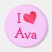 I Liebe Ava Magnet (Vorne)