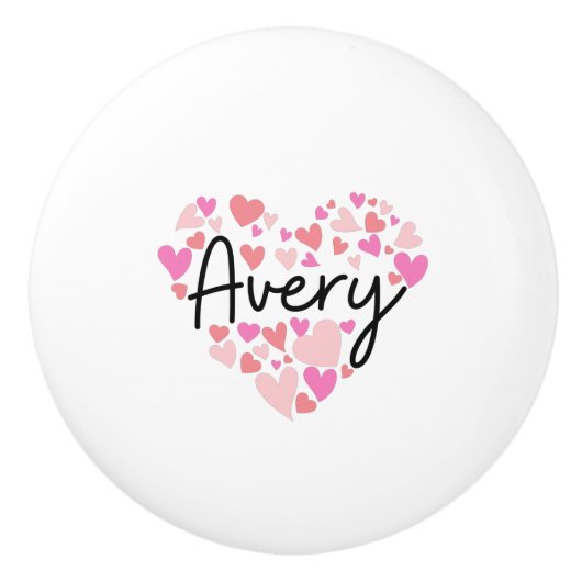 I Liebe Avery Keramikknauf (Vorderseite)