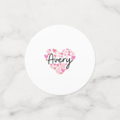 I Liebe Avery Konfetti (Klein Vorderseite)