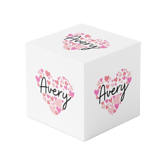 I Liebe Avery Würfel (Vorderseite Schrägansicht)