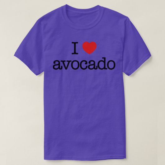 I Liebe avocado 5 T-Shirt (Design vorne)