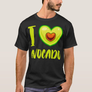 I Liebe Avocado Liebe Vegan Vegetarier Essen Fleit T-Shirt