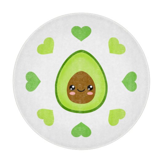 I Liebe Avocado Schneidebrett (Vorderseite)