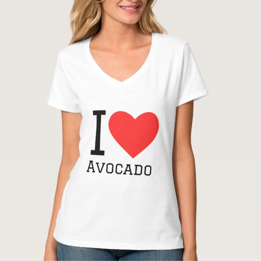 I Liebe avocado T-Shirt (Vorderseite)