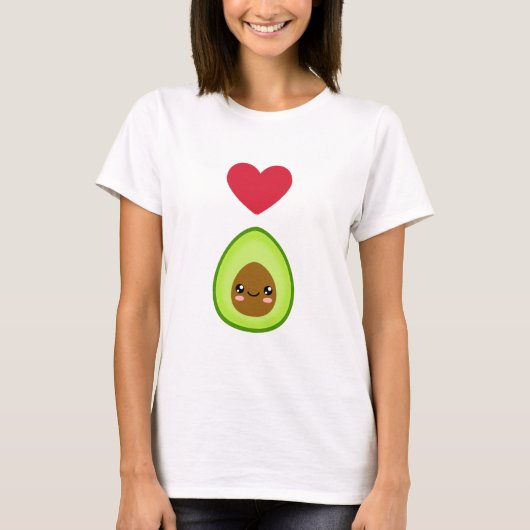 I Liebe Avocado T-Shirt (Vorderseite)