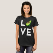 I Liebe Avocado Vegan T-Shirt (Vorne ganz)