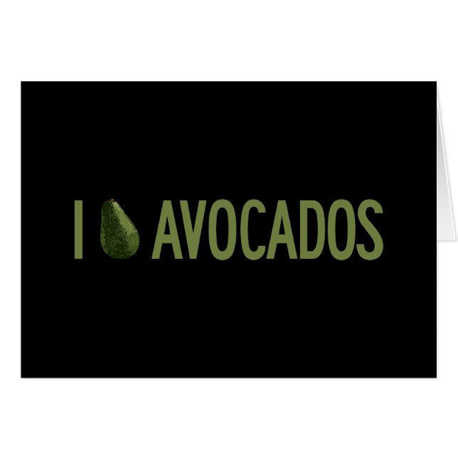 I Liebe Avocados (Vorderseite (Horizontal))