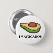 I Liebe-Avocados Button (Vorne & Hinten)