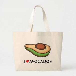I Liebe-Avocados Jumbo Stoffbeutel