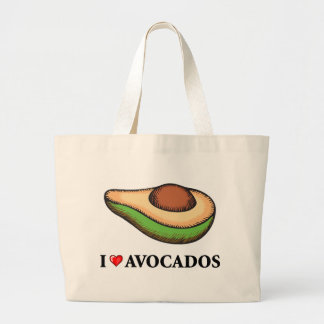 I Liebe-Avocados Jumbo Stoffbeutel