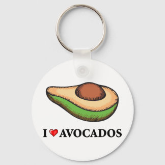 I Liebe Avocados Schlüsselanhänger