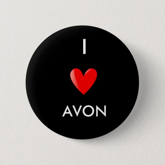 I Liebe Avon Button (Vorderseite)