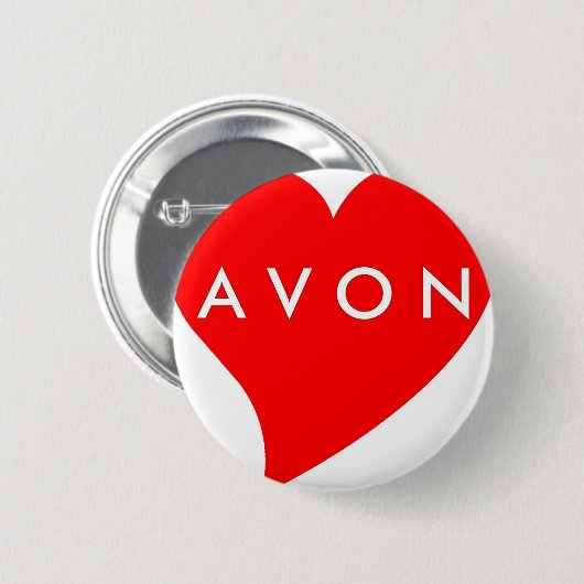 I Liebe AVON Button (Vorne & Hinten)