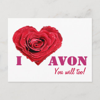 I Liebe AVON Post Card Postkarte