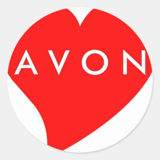 I Liebe AVON Runder Aufkleber