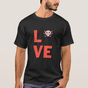 I Liebe Axolotl Amphibien Besitzer von Haustieren  T-Shirt