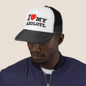 I Liebe Axolotl Truckerkappe (Beispiel)