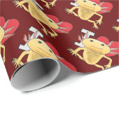 I Liebe Axolotls Geschenkpapier (Rolleneckpunkt)