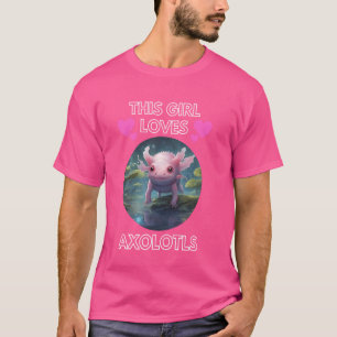 I Liebe Axolotls Niedlich Axolotl vorhanden T-Shirt