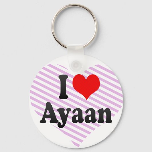 I Liebe Ayaan Schlüsselanhänger (Vorderseite)