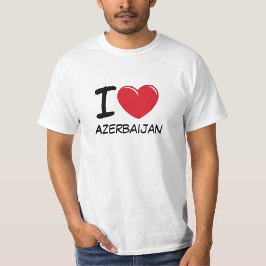 I Liebe Azerbaijan T-Shirt (Vorderseite)