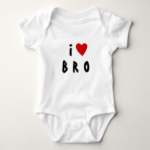 I LIEBE B   BrO BROTHER Baby - Herzlicher Sonderte Baby Strampler