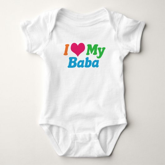 I Liebe Baba Baby Strampler (Vorderseite)