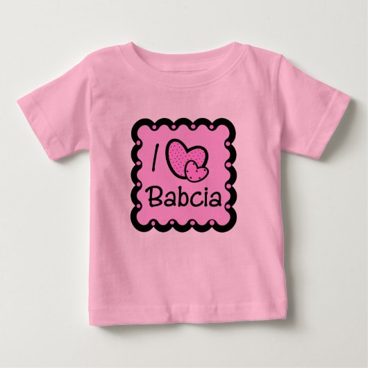 I Liebe Babcia niedlicher T - Shirt (Vorderseite)