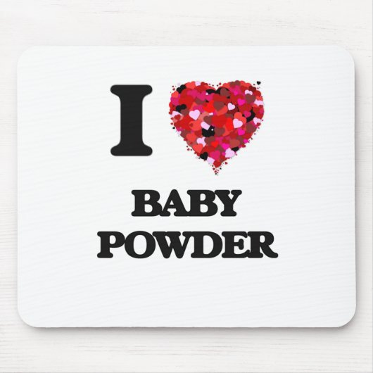 I Liebe Baby Powder Mousepad (Vorne)