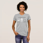 I Liebe Babydoll Southdown-Schafspelzen T-Shirt (Vorne ganz)