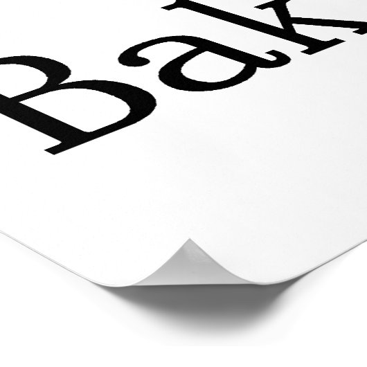 I Liebe Backen Poster (Ecke)