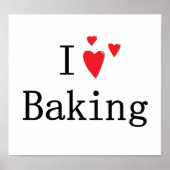 I Liebe Backen Poster (Vorne)