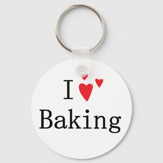 I Liebe Backen Schlüsselanhänger (Vorderseite)
