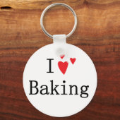 I Liebe Backen Schlüsselanhänger (Vorderseite)