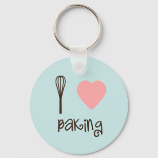 I Liebe Backen Schlüsselkette Schlüsselanhänger