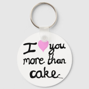I Liebe backen Sie mehr als Schlüsselring zusamme Schlüsselanhänger