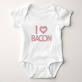 I Liebe Bacon Baby Strampler (Vorderseite)