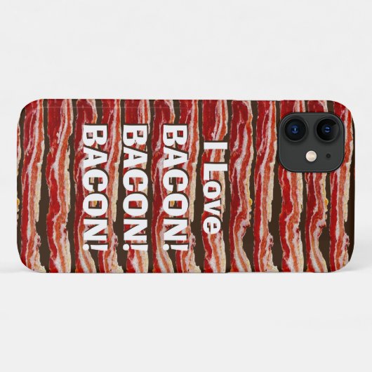 I Liebe Bacon Bacon Bacon Case-Mate iPhone Hülle (Rückseite (Horizontal))