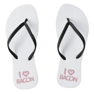 I Liebe Bacon Badesandalen