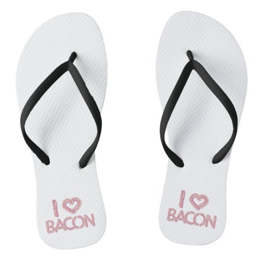 I Liebe Bacon Badesandalen (Fußbett)